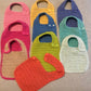 Crocheted Cotton Snap-on Baby Bibs
